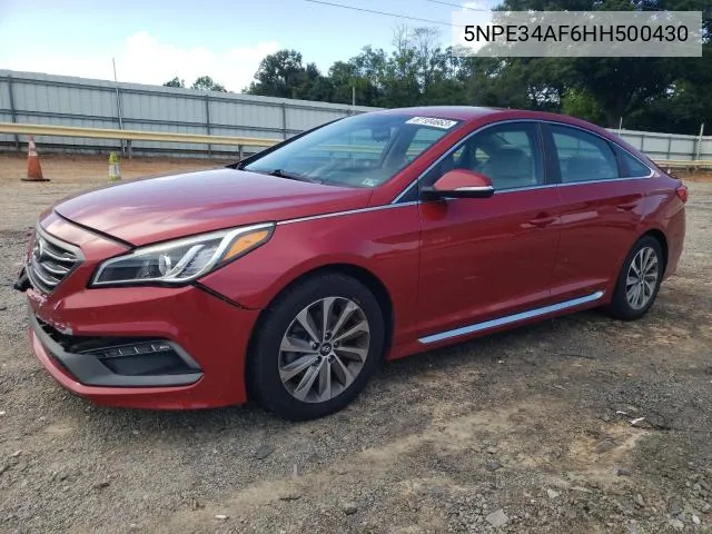 2017 Hyundai Sonata Sport VIN: 5NPE34AF6HH500430 Lot: 50621794