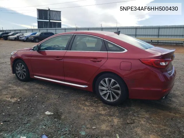 5NPE34AF6HH500430 2017 Hyundai Sonata Sport