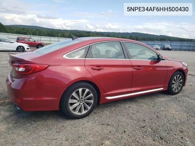 2017 Hyundai Sonata Sport VIN: 5NPE34AF6HH500430 Lot: 50621794