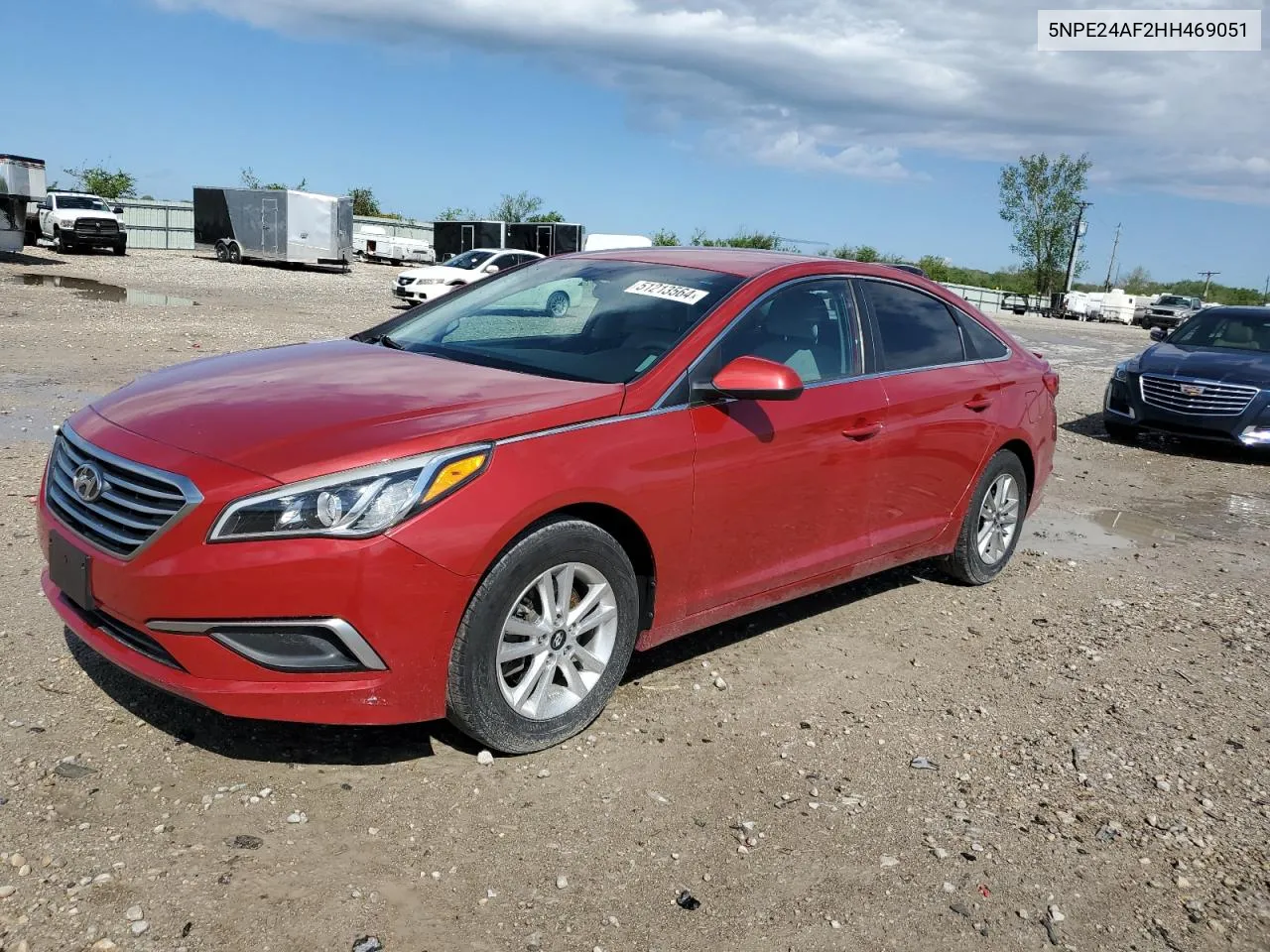 2017 Hyundai Sonata Se VIN: 5NPE24AF2HH469051 Lot: 51213564