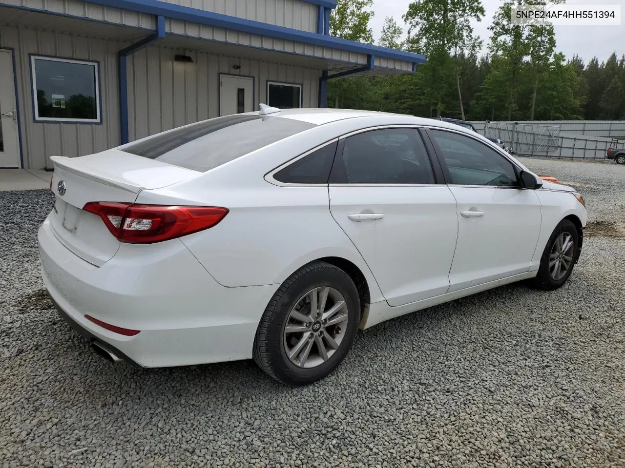 2017 Hyundai Sonata Se VIN: 5NPE24AF4HH551394 Lot: 52461204