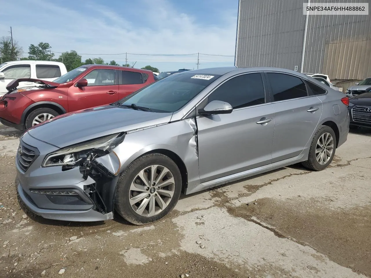 5NPE34AF6HH488862 2017 Hyundai Sonata Sport