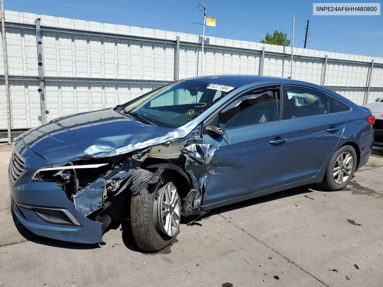 5NPE24AF6HH480800 2017 Hyundai Sonata Se