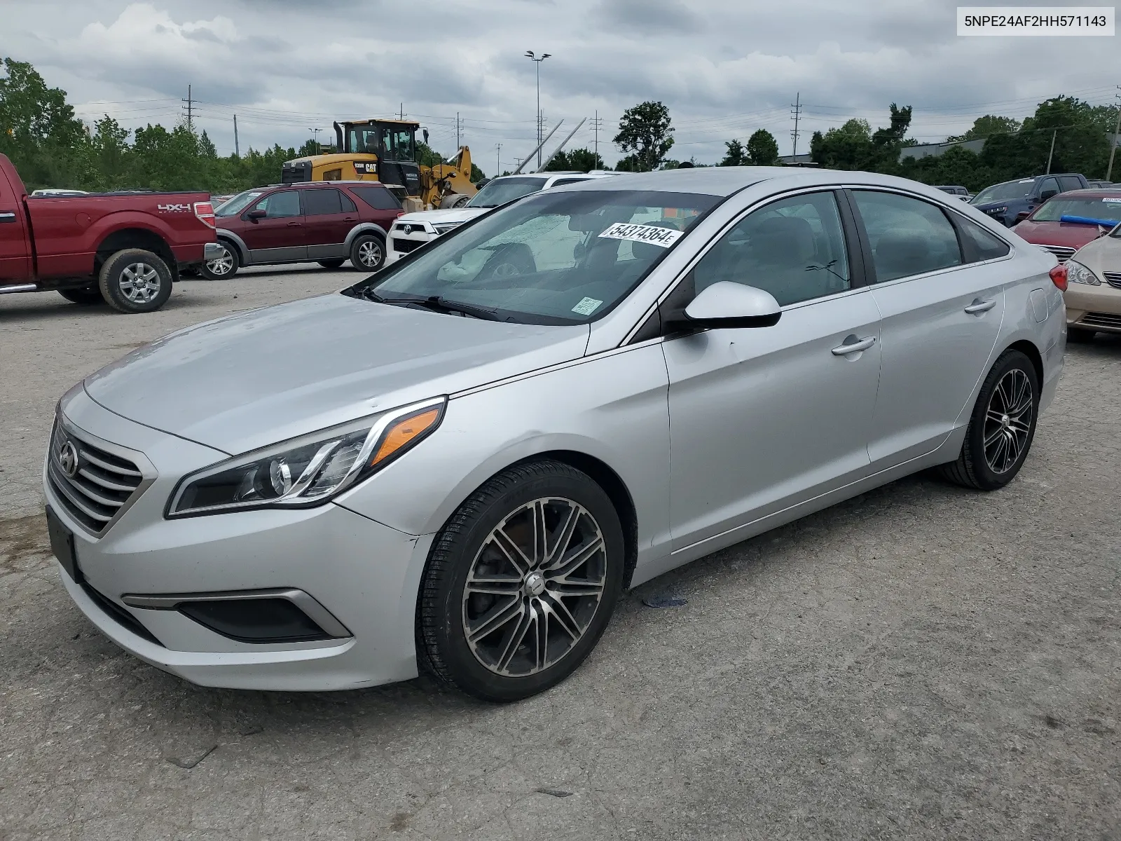 2017 Hyundai Sonata Se VIN: 5NPE24AF2HH571143 Lot: 54374364