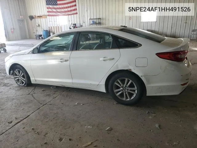 2017 Hyundai Sonata Se VIN: 5NPE24AF1HH491526 Lot: 58229894