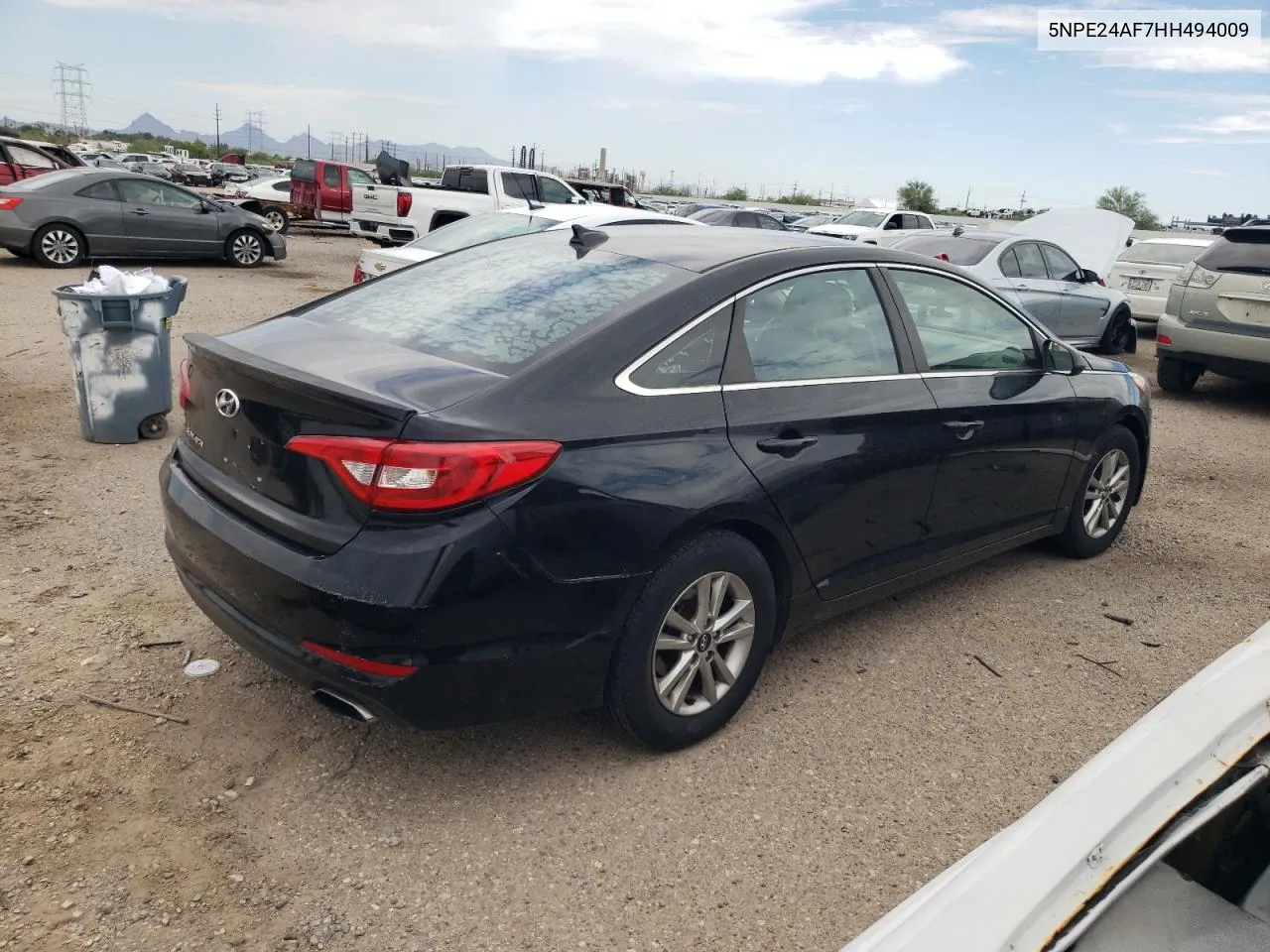 2017 Hyundai Sonata Se VIN: 5NPE24AF7HH494009 Lot: 60461794