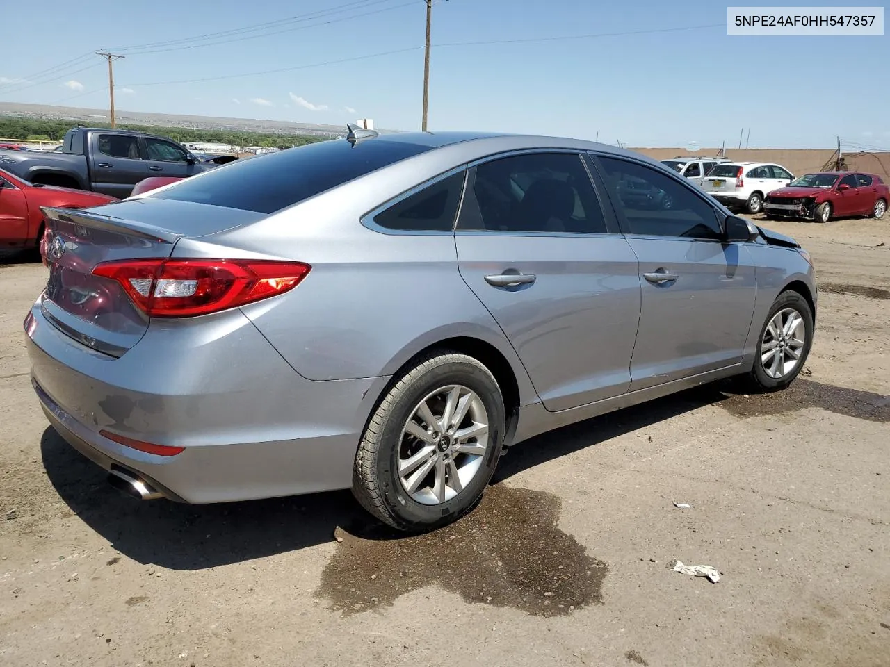 2017 Hyundai Sonata Se VIN: 5NPE24AF0HH547357 Lot: 62436084