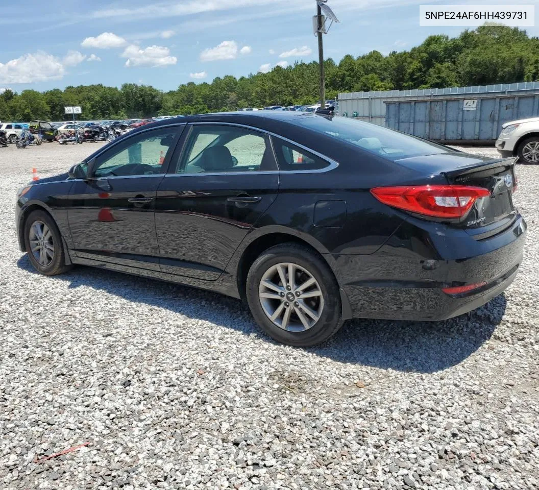 2017 Hyundai Sonata Se VIN: 5NPE24AF6HH439731 Lot: 62903664