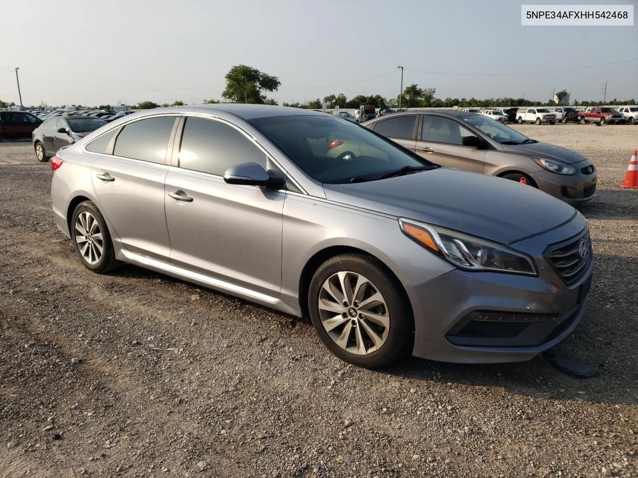 5NPE34AFXHH542468 2017 Hyundai Sonata Sport