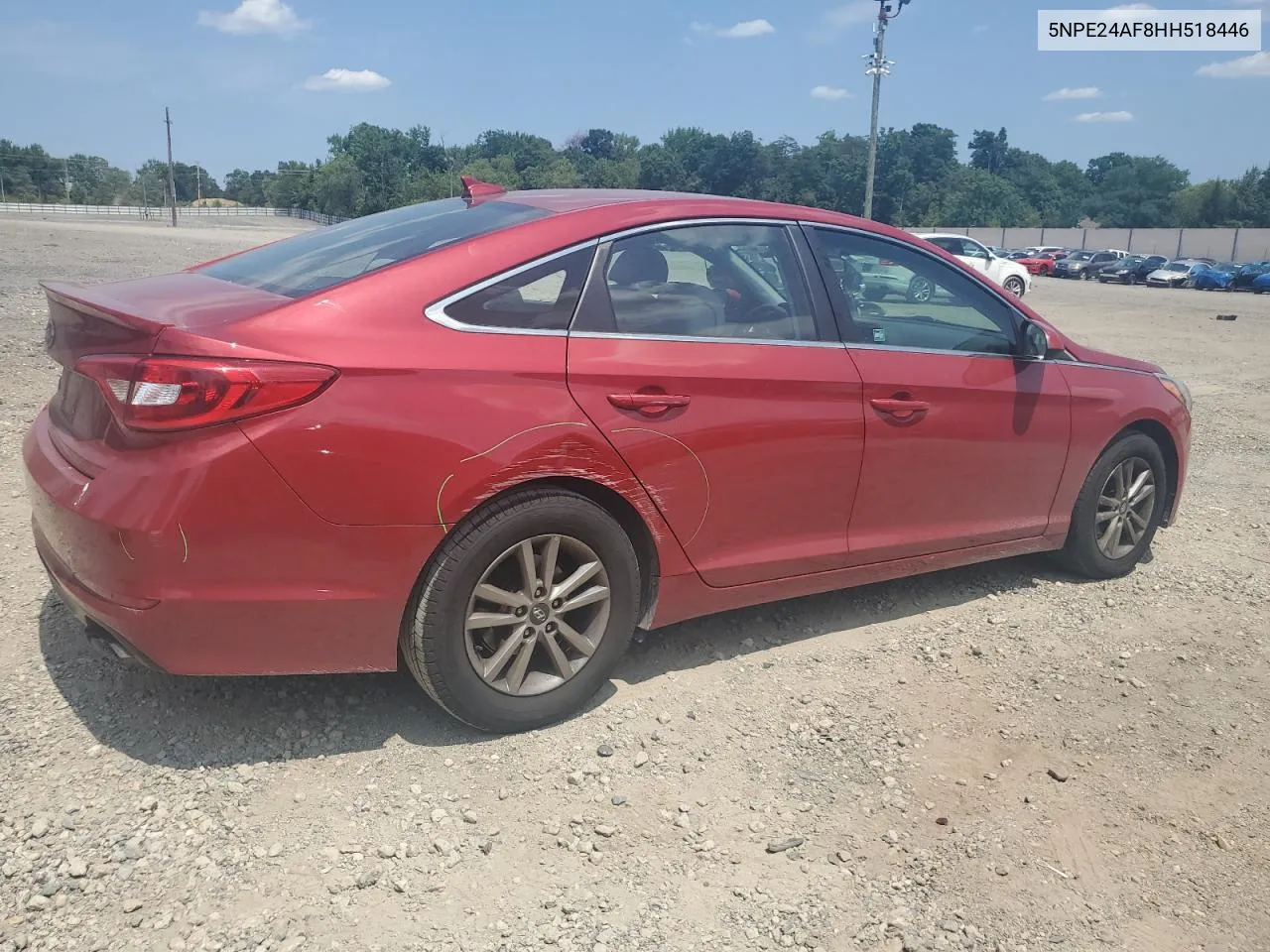 2017 Hyundai Sonata Se VIN: 5NPE24AF8HH518446 Lot: 63677034