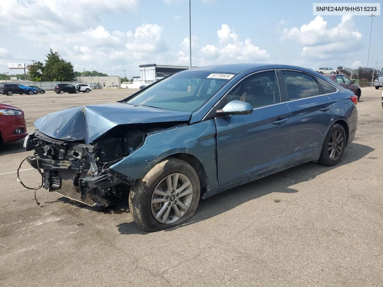 2017 Hyundai Sonata Se VIN: 5NPE24AF9HH515233 Lot: 63759834