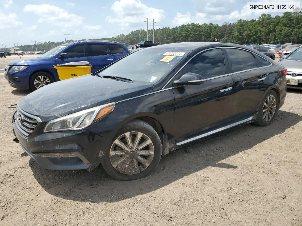 2017 Hyundai Sonata Sport VIN: 5NPE34AF3HH551691 Lot: 65255774