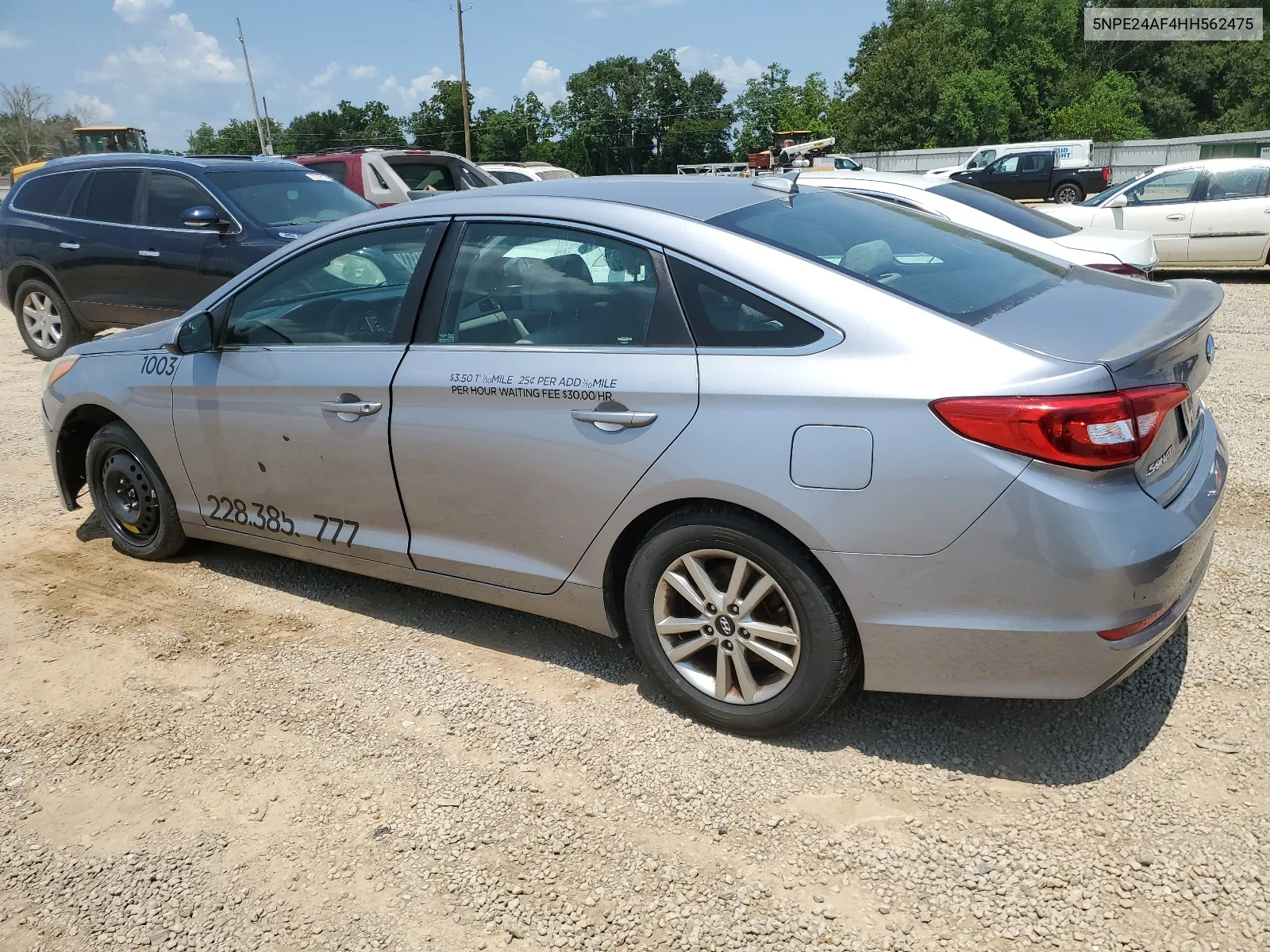 2017 Hyundai Sonata Se VIN: 5NPE24AF4HH562475 Lot: 65497864