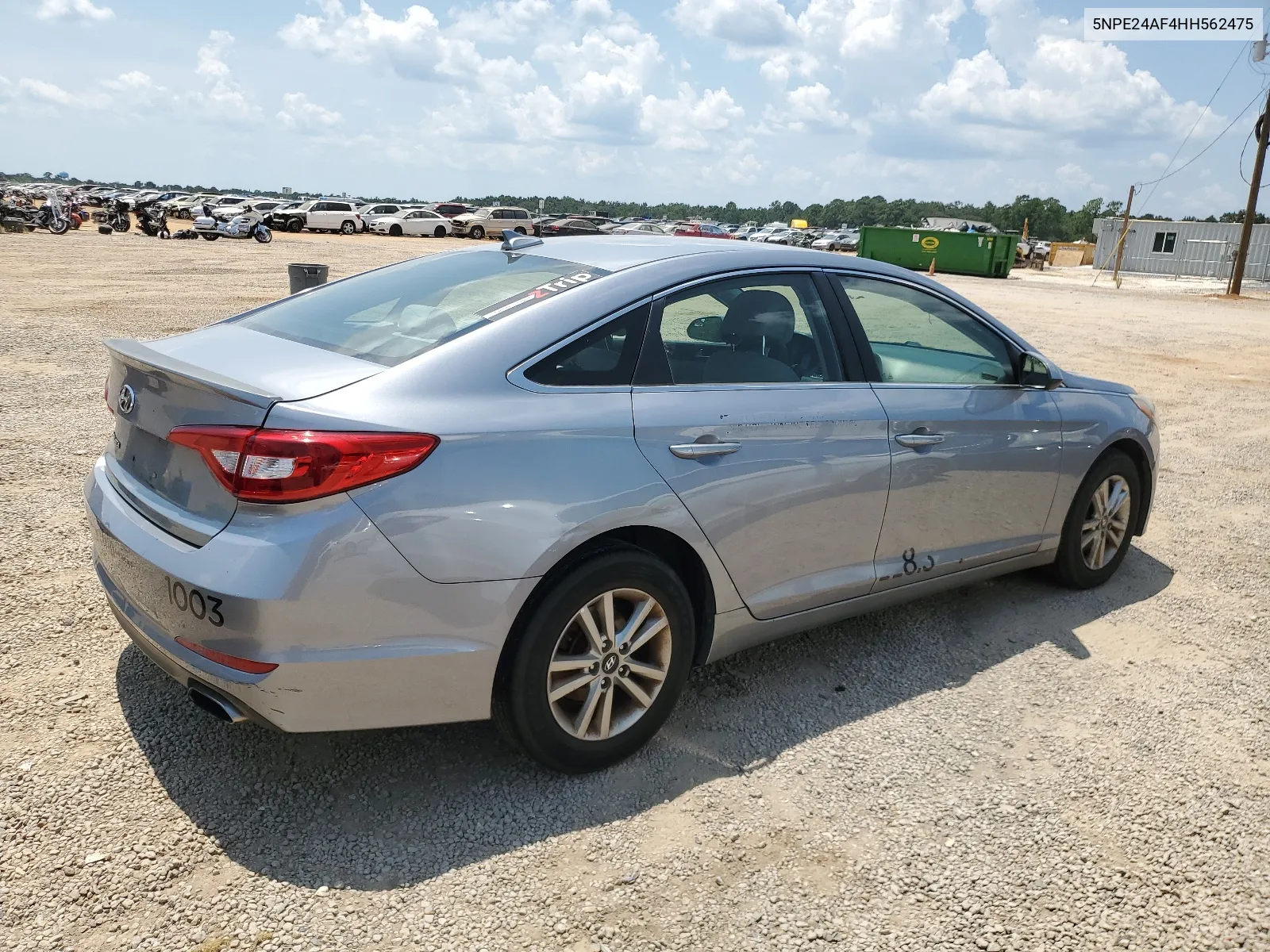 2017 Hyundai Sonata Se VIN: 5NPE24AF4HH562475 Lot: 65497864