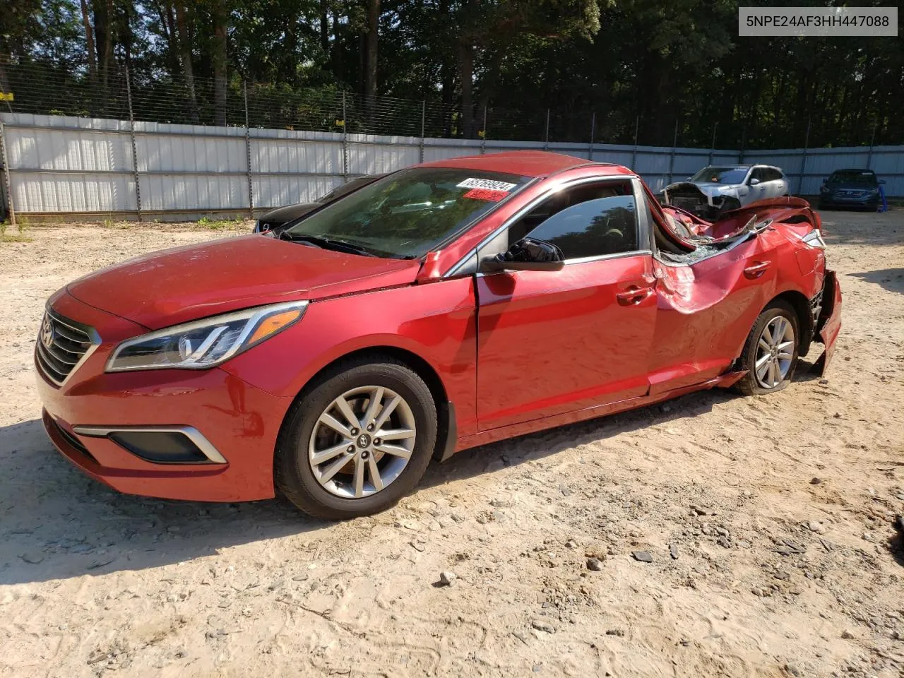 2017 Hyundai Sonata Se VIN: 5NPE24AF3HH447088 Lot: 65769924