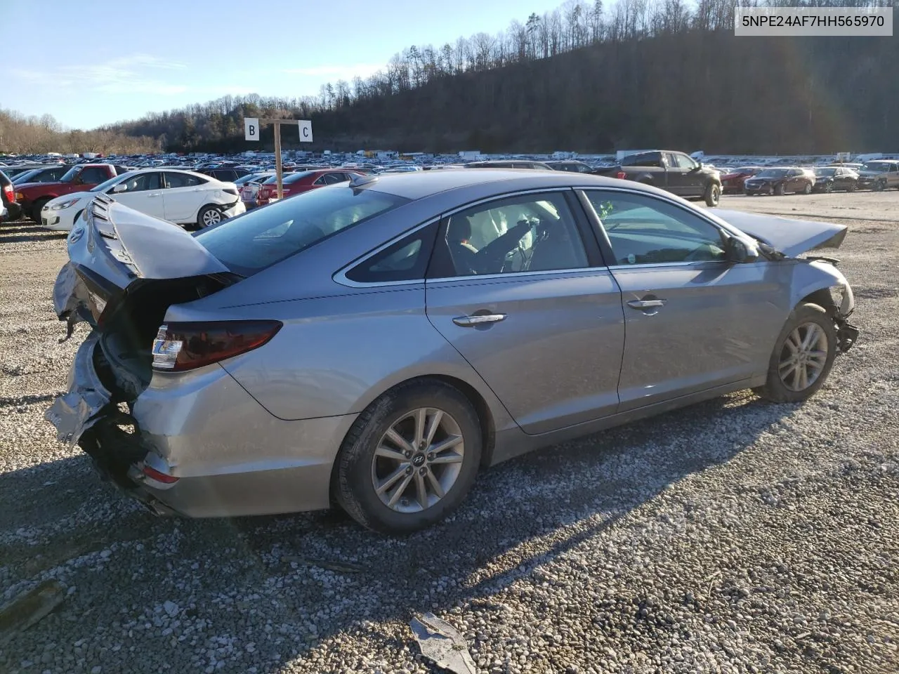 2017 Hyundai Sonata Se VIN: 5NPE24AF7HH565970 Lot: 65812914