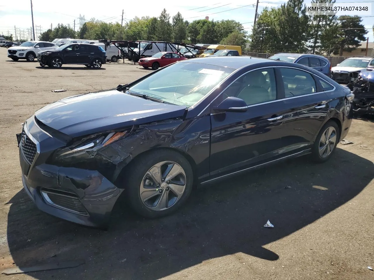 2017 Hyundai Sonata Hybrid VIN: KMHE34L37HA074348 Lot: 66167054