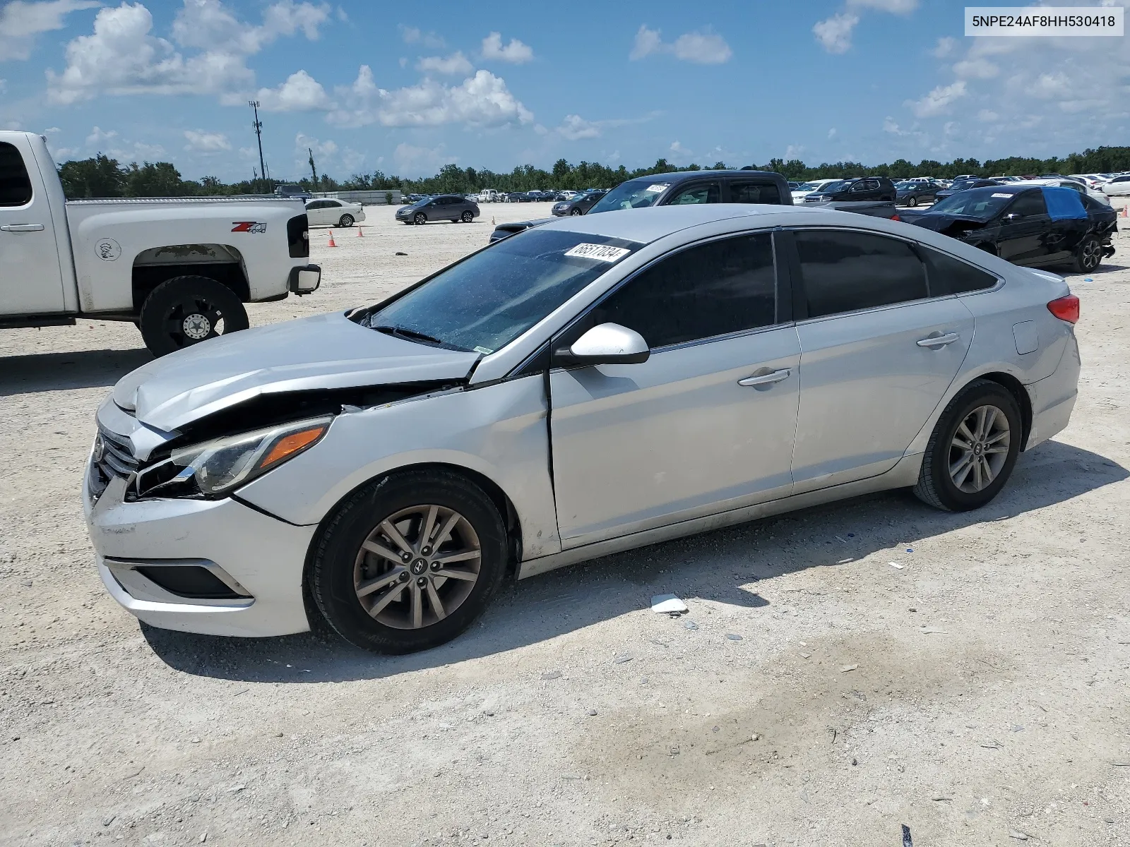 2017 Hyundai Sonata Se VIN: 5NPE24AF8HH530418 Lot: 66517034