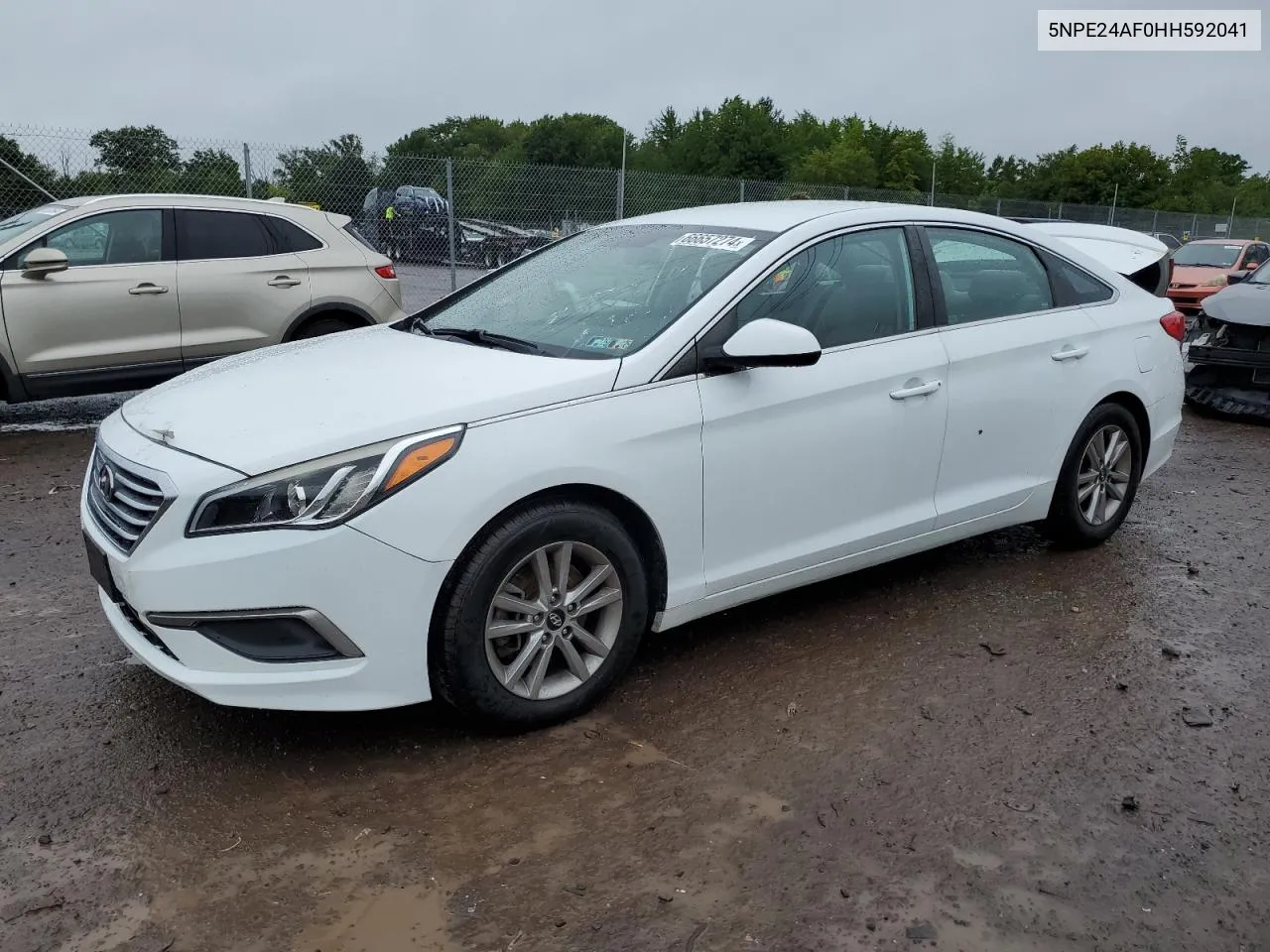 2017 Hyundai Sonata Se VIN: 5NPE24AF0HH592041 Lot: 66657274