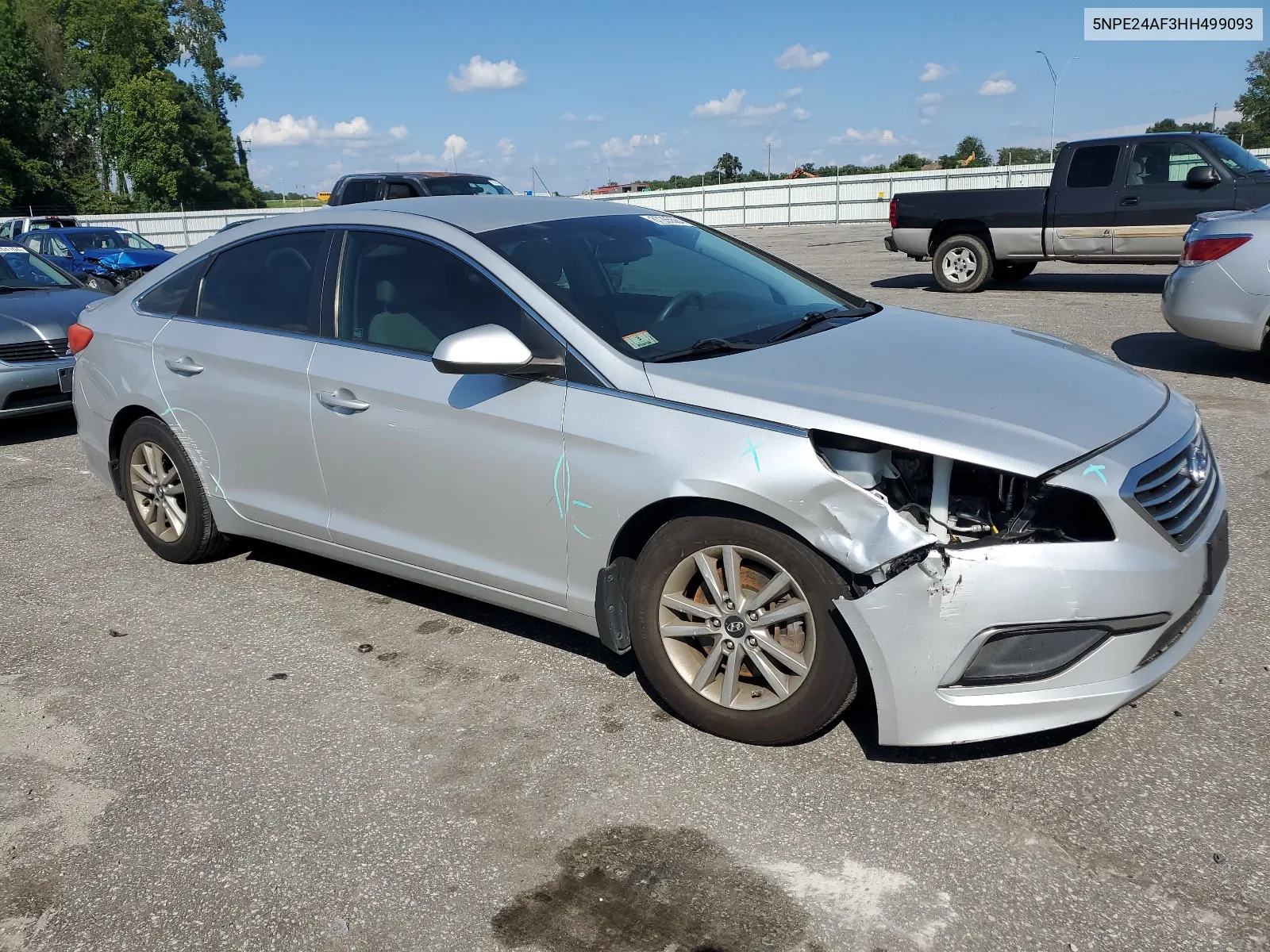 2017 Hyundai Sonata Se VIN: 5NPE24AF3HH499093 Lot: 67265584