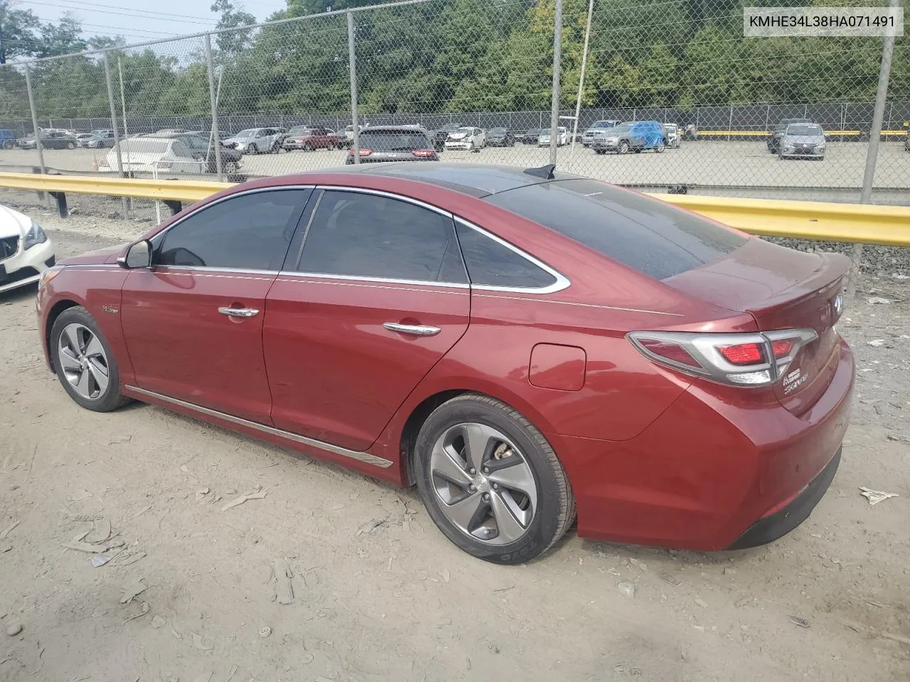 KMHE34L38HA071491 2017 Hyundai Sonata Hybrid