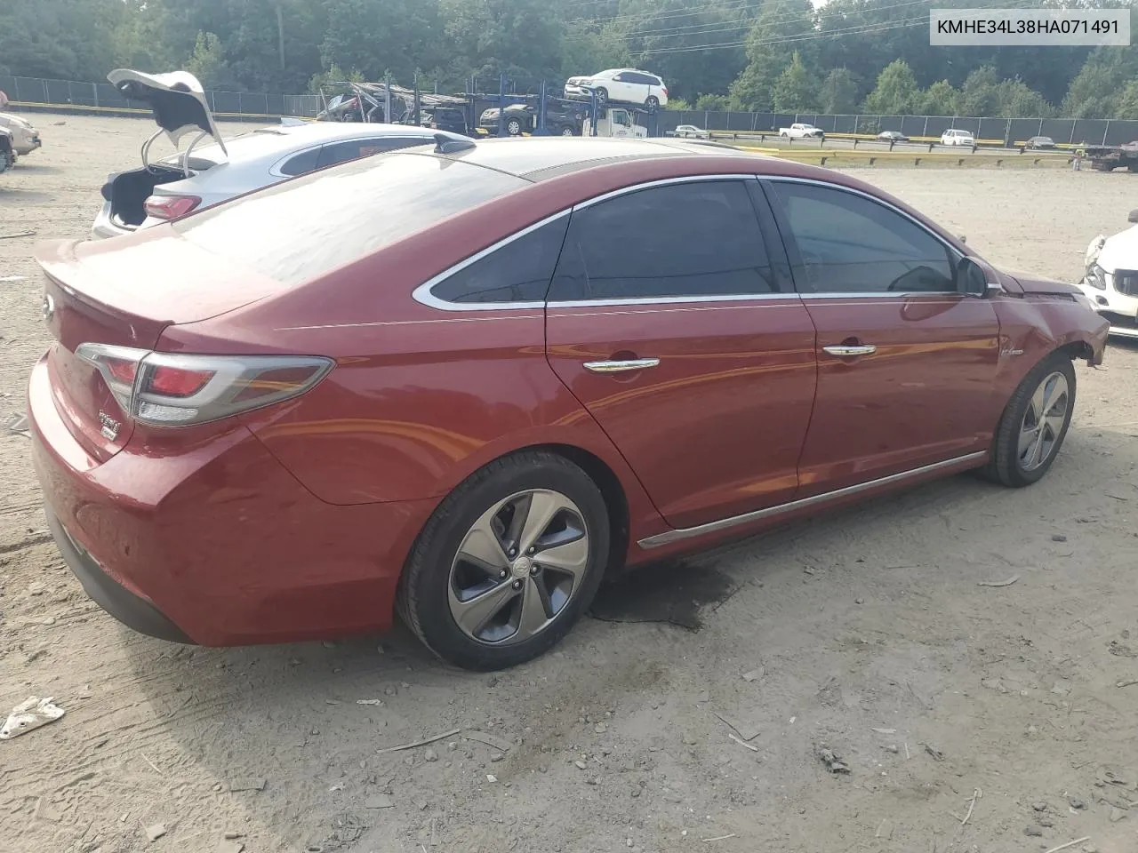 2017 Hyundai Sonata Hybrid VIN: KMHE34L38HA071491 Lot: 67382584