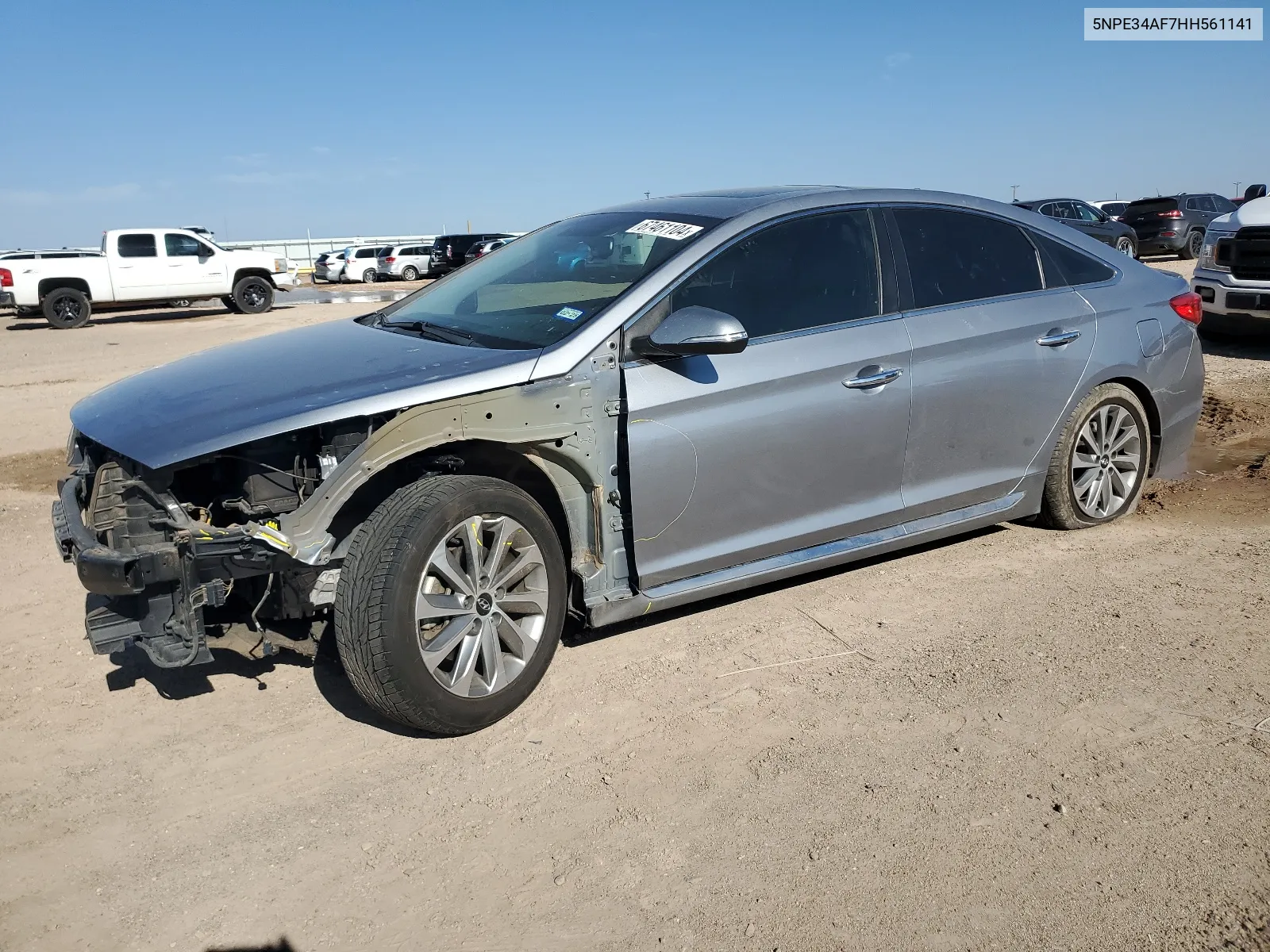 5NPE34AF7HH561141 2017 Hyundai Sonata Sport