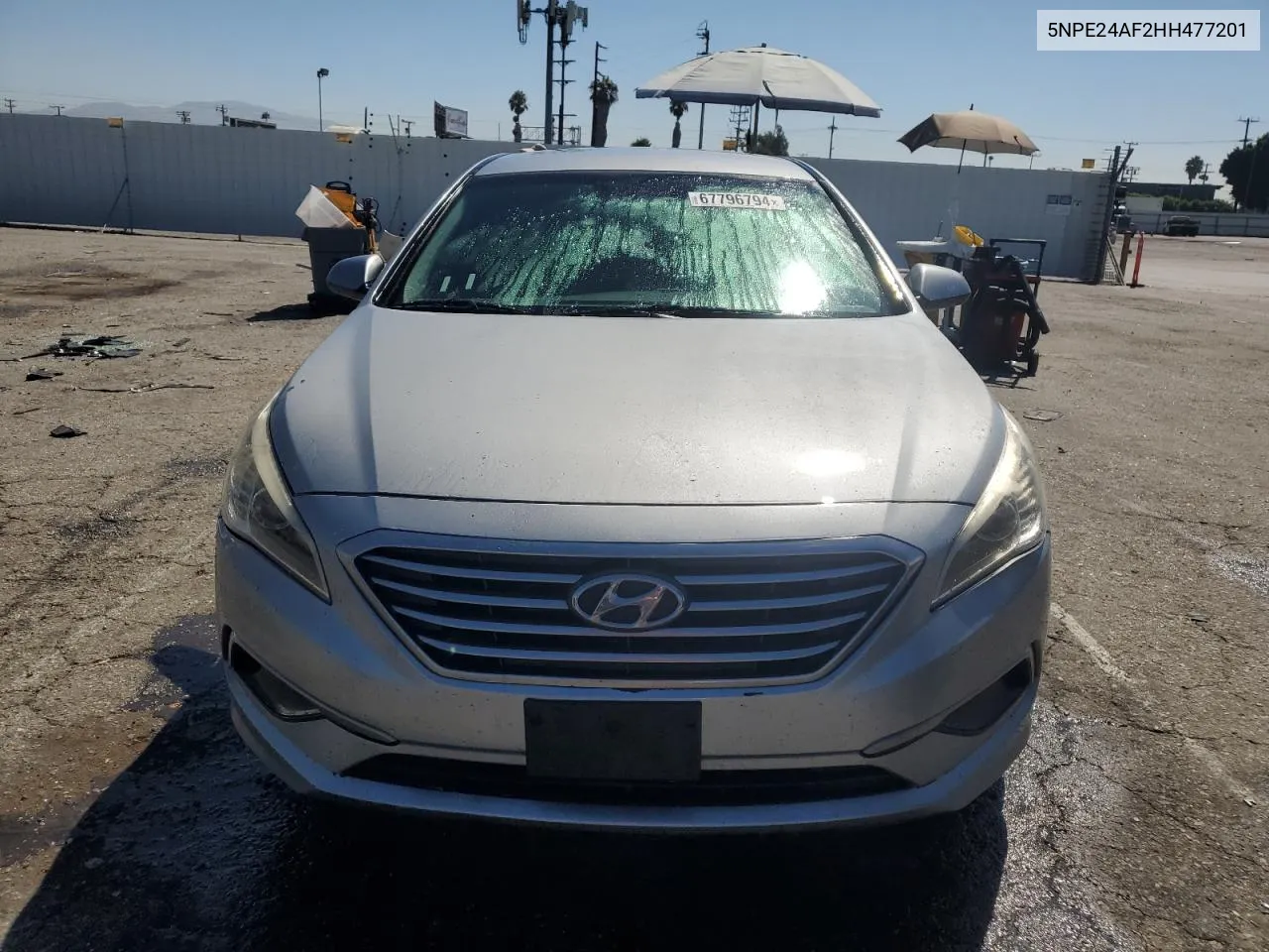 2017 Hyundai Sonata Se VIN: 5NPE24AF2HH477201 Lot: 67796794