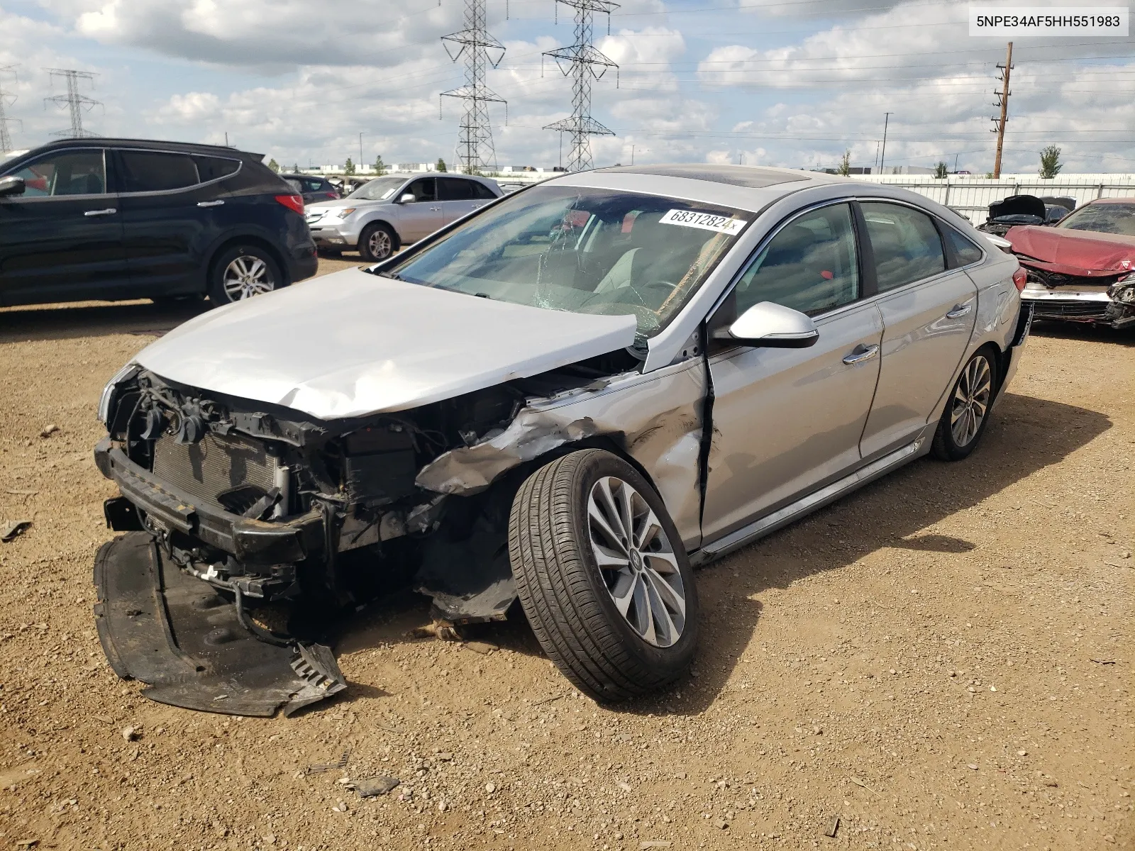 2017 Hyundai Sonata Sport VIN: 5NPE34AF5HH551983 Lot: 68312824