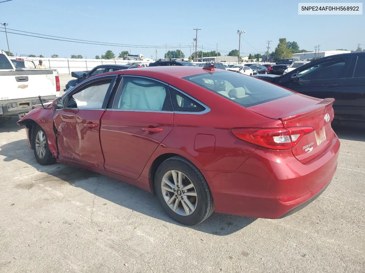 2017 Hyundai Sonata Se VIN: 5NPE24AF0HH568922 Lot: 68727164