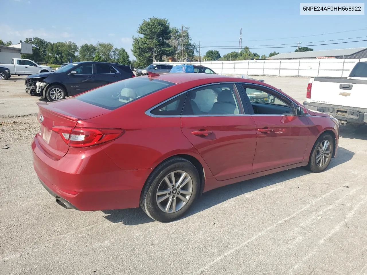 2017 Hyundai Sonata Se VIN: 5NPE24AF0HH568922 Lot: 68727164