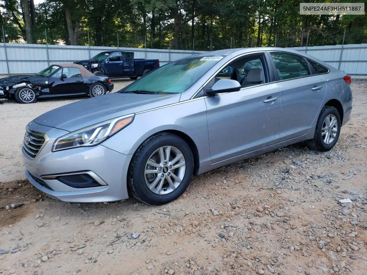 2017 Hyundai Sonata Se VIN: 5NPE24AF3HH511887 Lot: 68930024