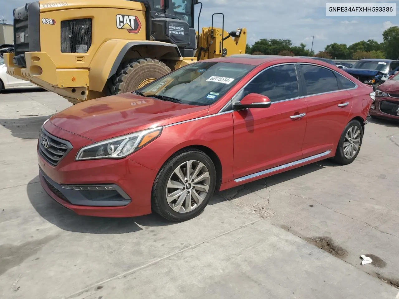 2017 Hyundai Sonata Sport VIN: 5NPE34AFXHH593386 Lot: 69115514