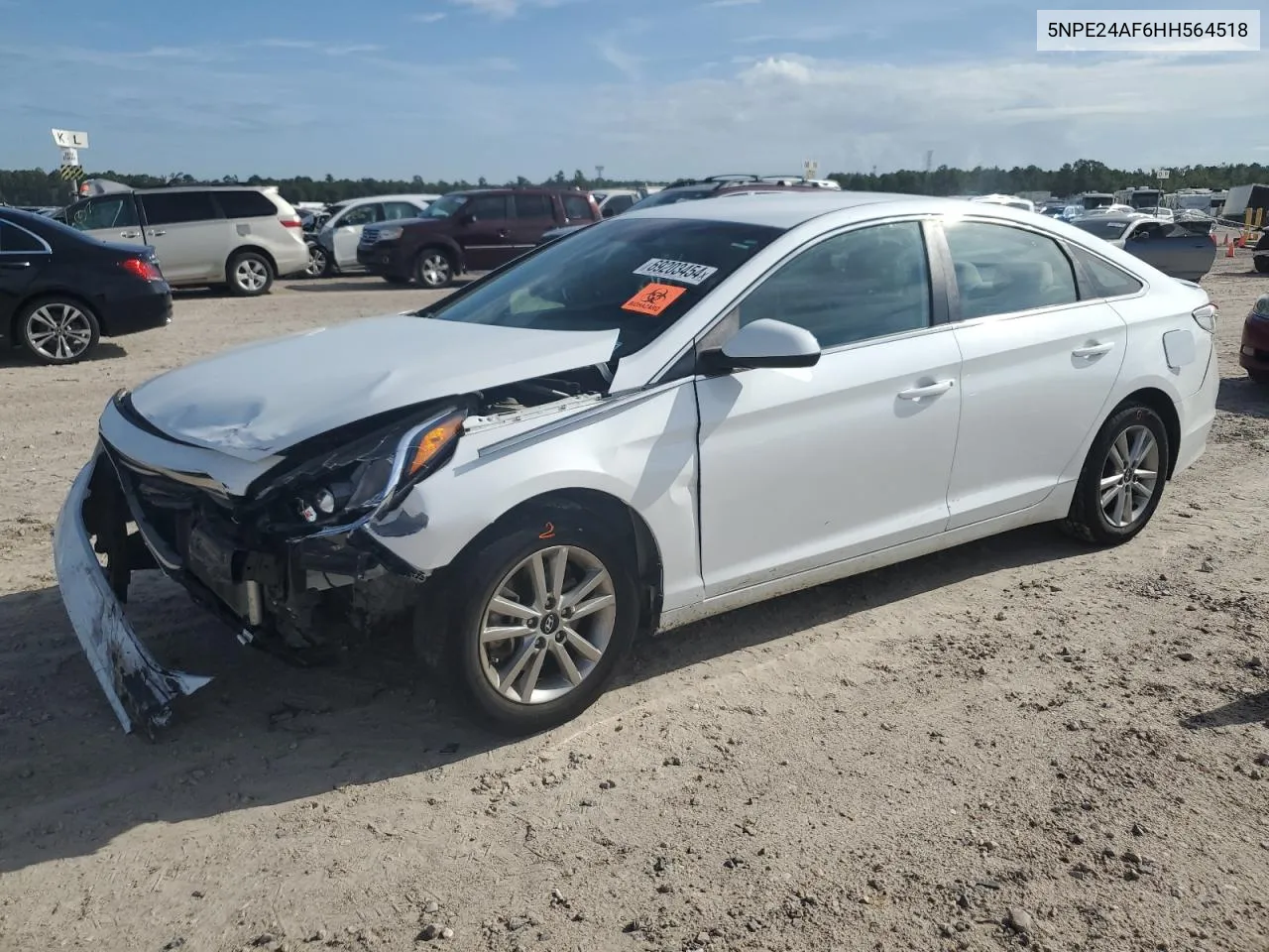 2017 Hyundai Sonata Se VIN: 5NPE24AF6HH564518 Lot: 69203454