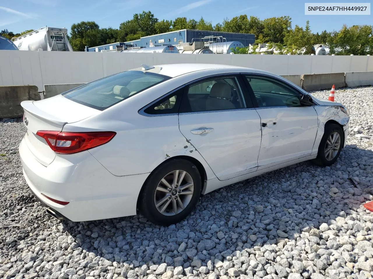 5NPE24AF7HH449927 2017 Hyundai Sonata Se