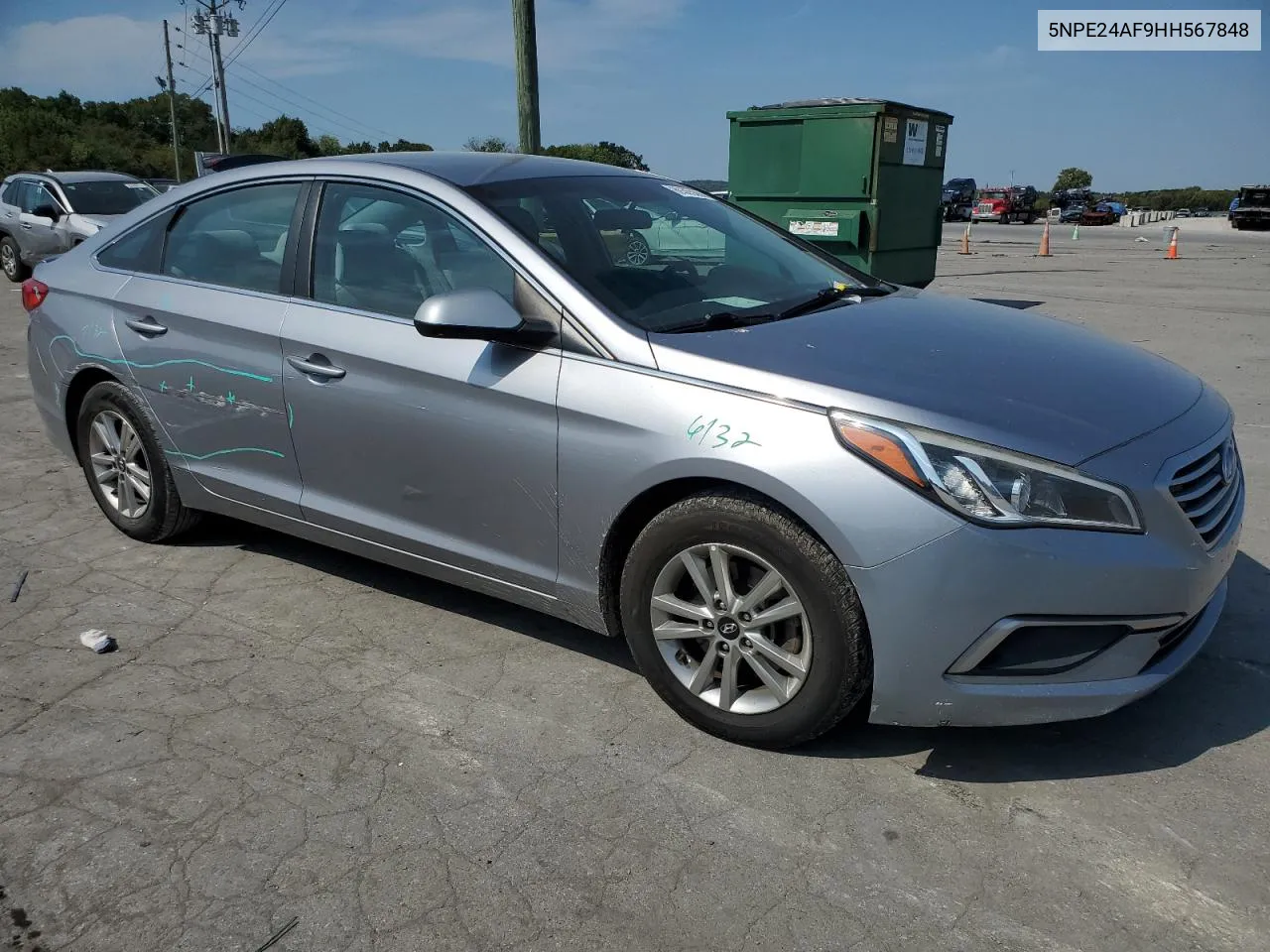 2017 Hyundai Sonata Se VIN: 5NPE24AF9HH567848 Lot: 69365694