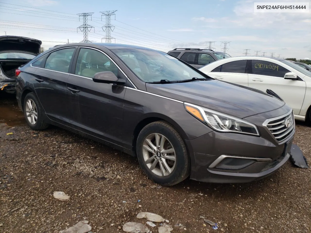 2017 Hyundai Sonata Se VIN: 5NPE24AF6HH514444 Lot: 69474344