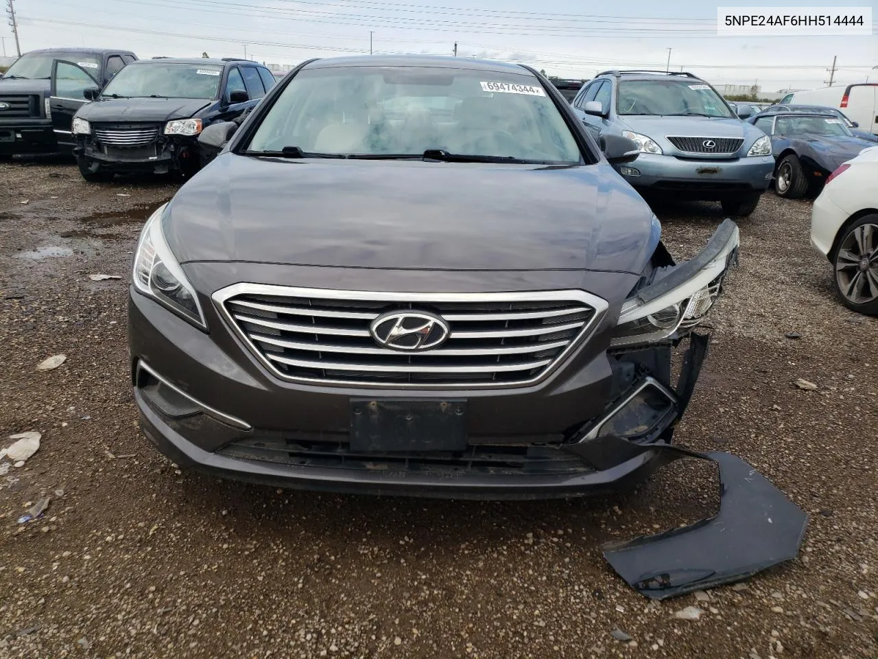 2017 Hyundai Sonata Se VIN: 5NPE24AF6HH514444 Lot: 69474344