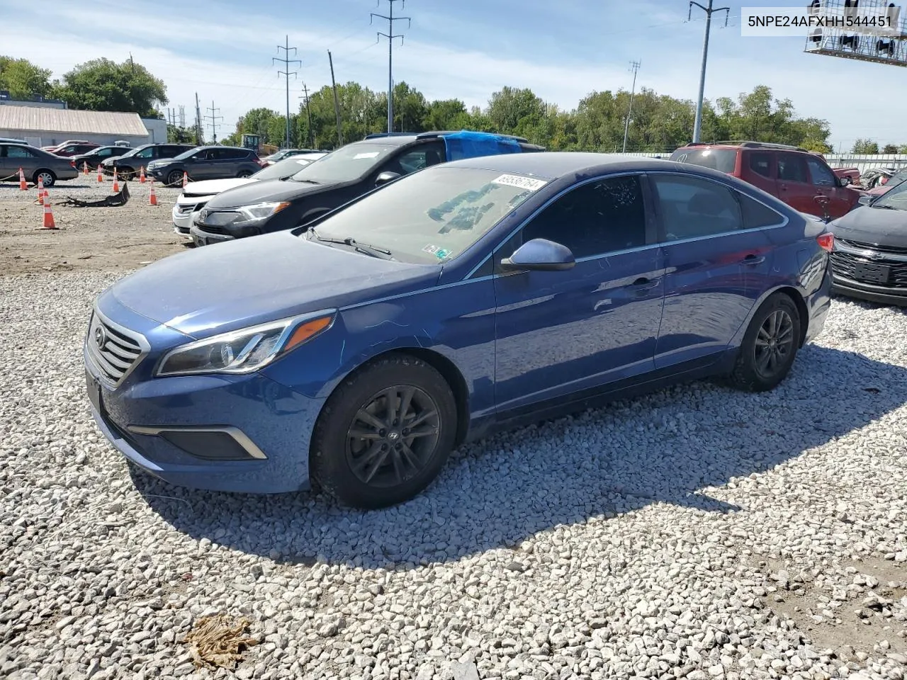 2017 Hyundai Sonata Se VIN: 5NPE24AFXHH544451 Lot: 69536764