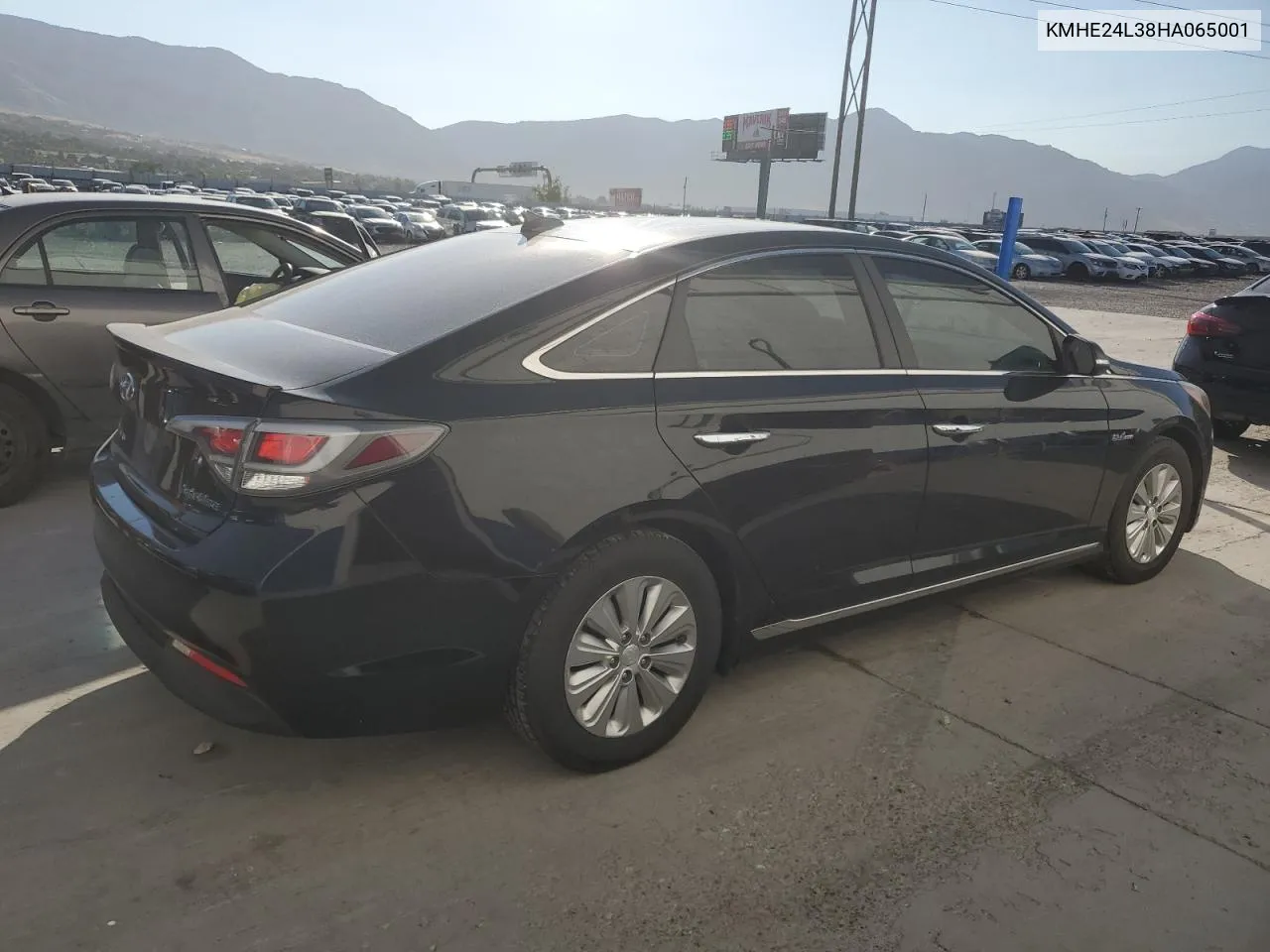 2017 Hyundai Sonata Hybrid VIN: KMHE24L38HA065001 Lot: 69591084