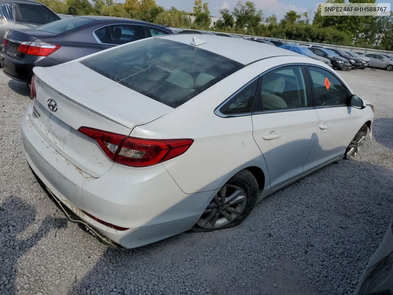 2017 Hyundai Sonata Se VIN: 5NPE24AF4HH588767 Lot: 69653524