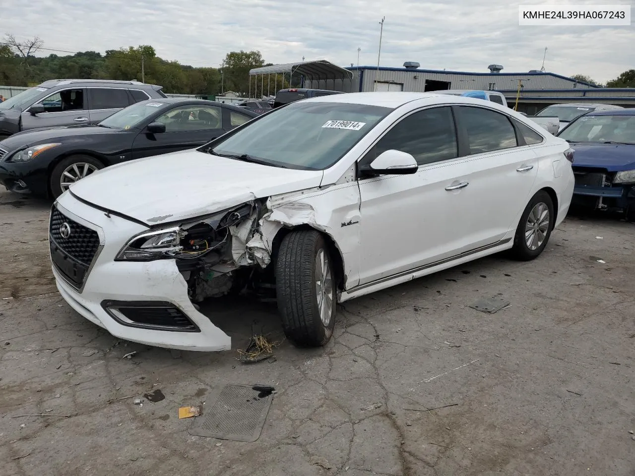 KMHE24L39HA067243 2017 Hyundai Sonata Hybrid