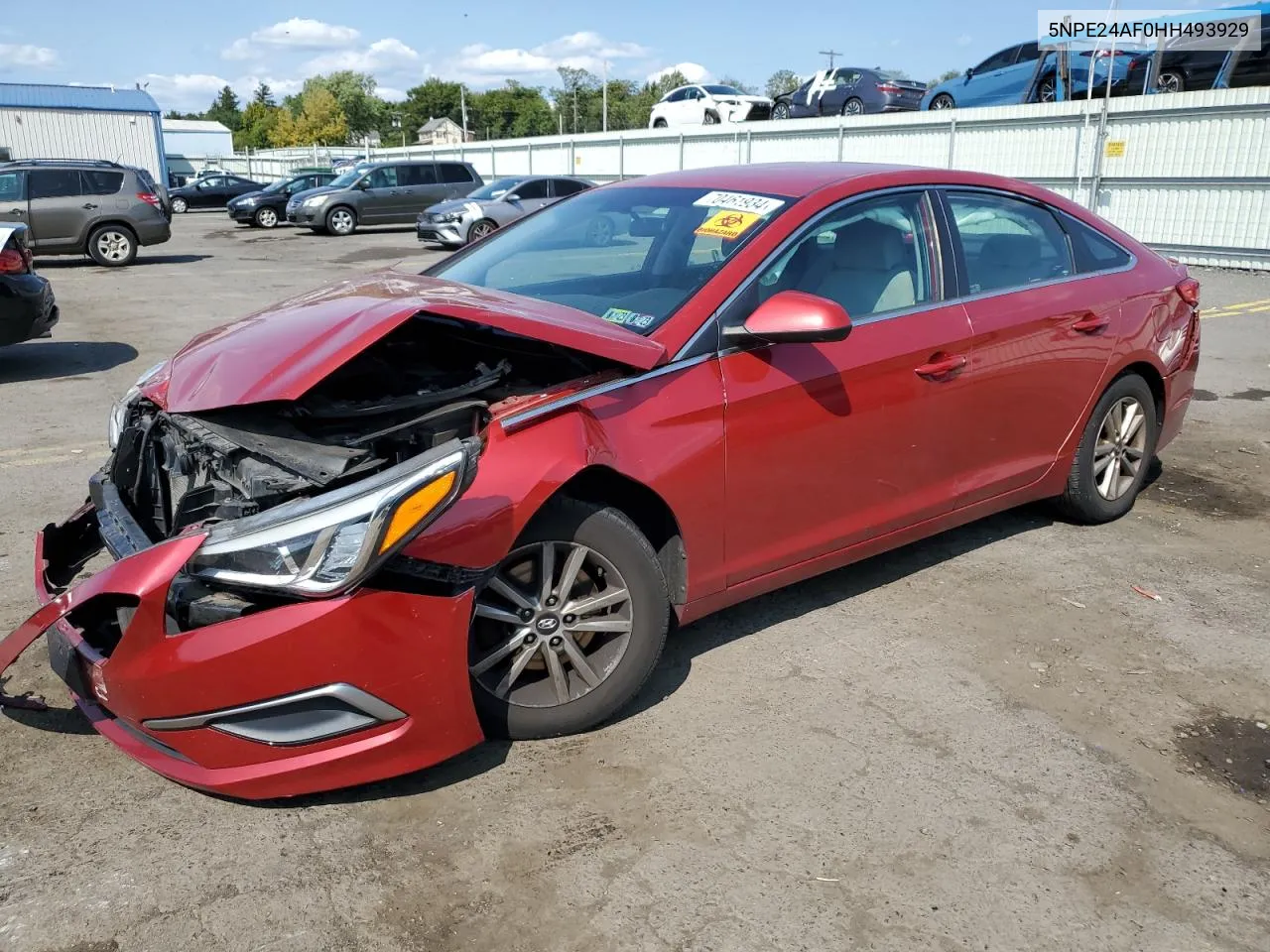 2017 Hyundai Sonata Se VIN: 5NPE24AF0HH493929 Lot: 70461934