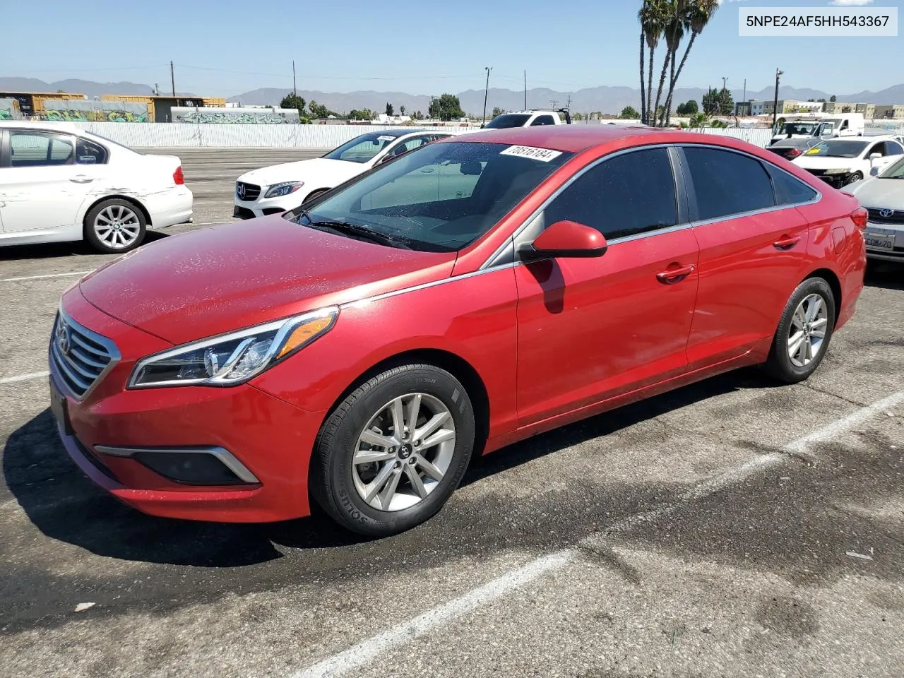 2017 Hyundai Sonata Se VIN: 5NPE24AF5HH543367 Lot: 70516184