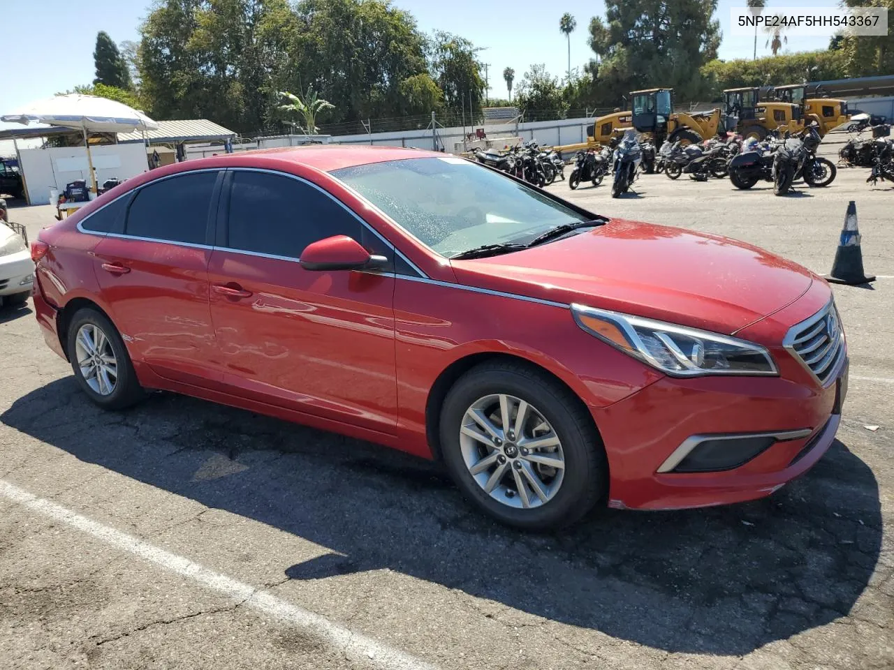 2017 Hyundai Sonata Se VIN: 5NPE24AF5HH543367 Lot: 70516184