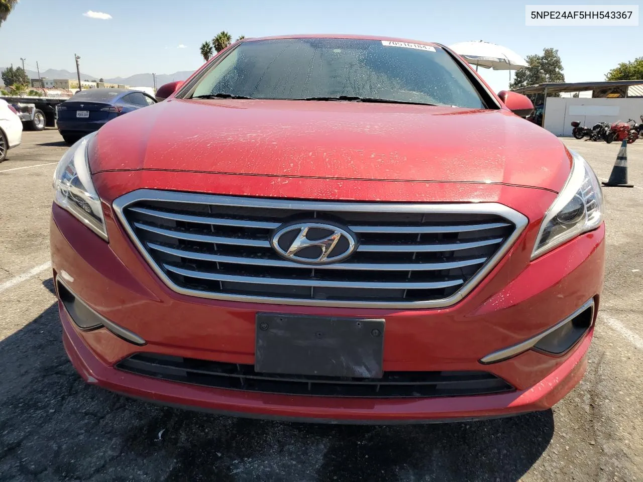 2017 Hyundai Sonata Se VIN: 5NPE24AF5HH543367 Lot: 70516184