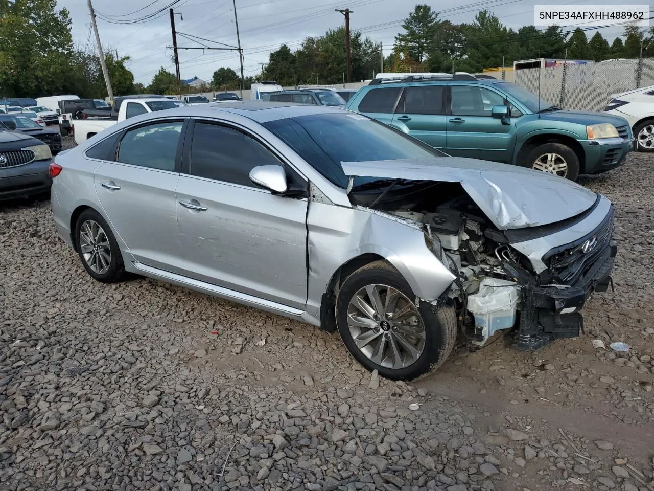 5NPE34AFXHH488962 2017 Hyundai Sonata Sport