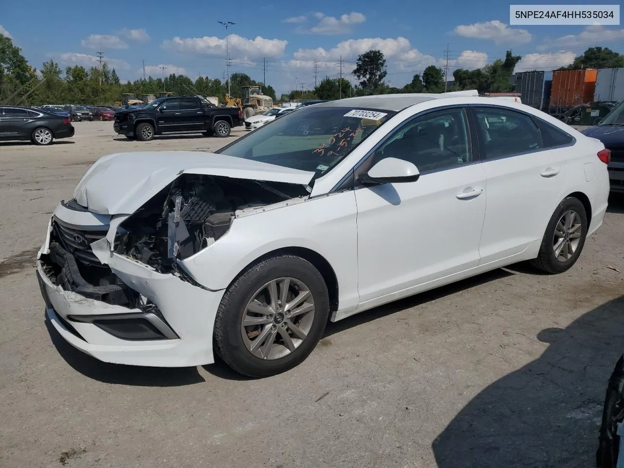 2017 Hyundai Sonata Se VIN: 5NPE24AF4HH535034 Lot: 70703254