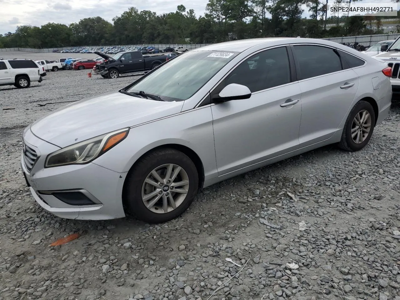 2017 Hyundai Sonata Se VIN: 5NPE24AF8HH492771 Lot: 71129834