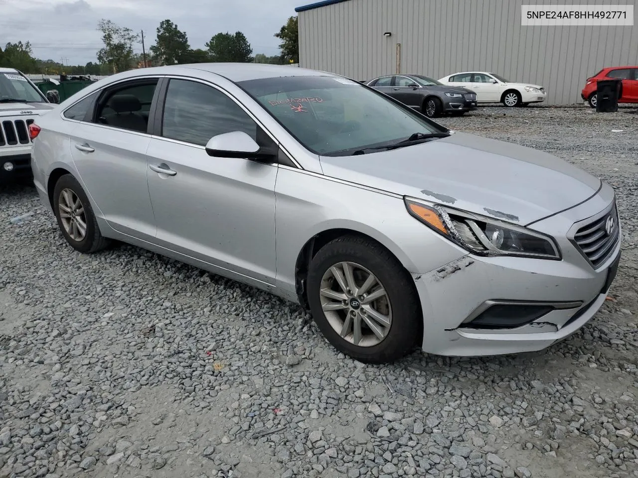 2017 Hyundai Sonata Se VIN: 5NPE24AF8HH492771 Lot: 71129834